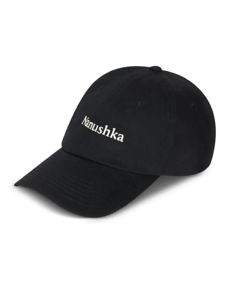Nanushka Val Baseballkappe mit Logo-Stickerei - Schwarz Schwarz