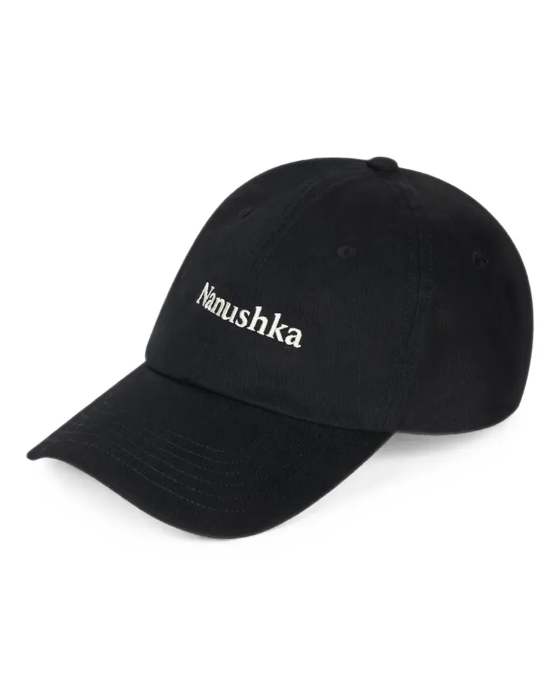 Nanushka Val Baseballkappe mit Logo-Stickerei - Schwarz Schwarz