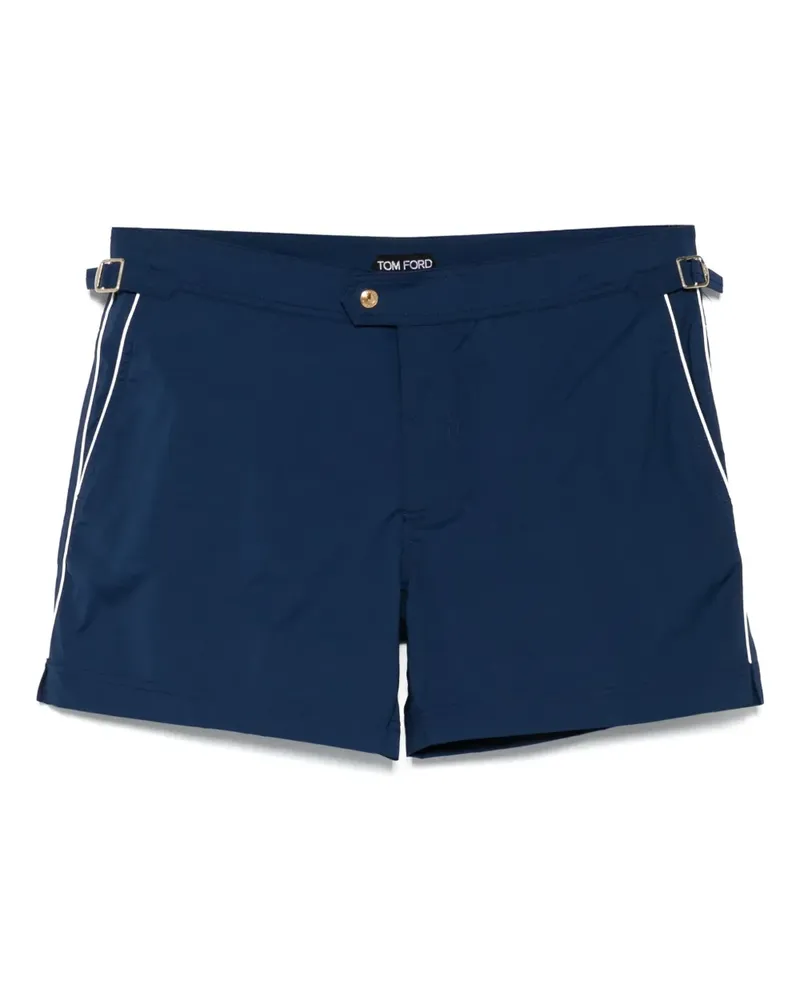 Tom Ford Badeshorts mit Paspelierung - Blau Blau