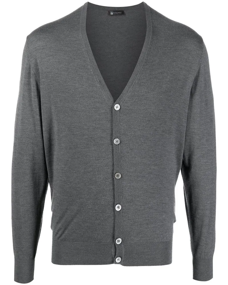 Colombo Cardigan mit Knopfleiste - Grau Grau