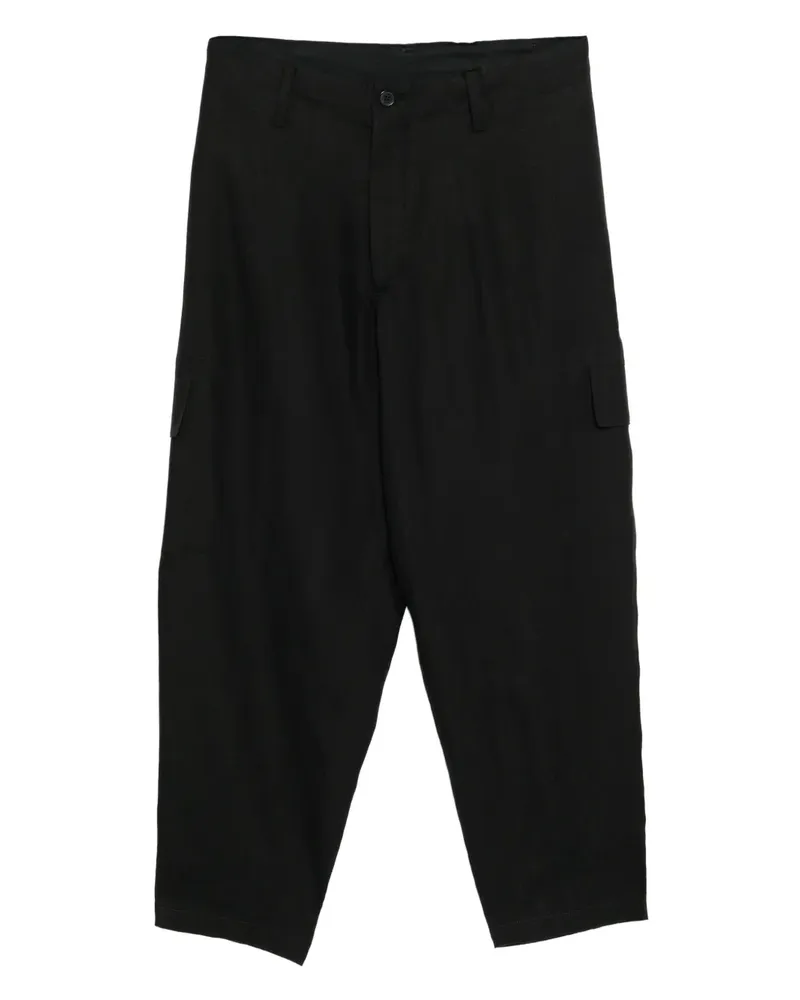 Yohji Yamamoto for Men x 120% Lino Jogginghose aus Leinen - Schwarz Schwarz