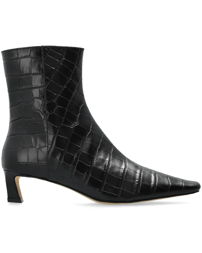 Michael Kors Cosmo Stiefel mit Kroko-Effekt 45mm - Schwarz Schwarz