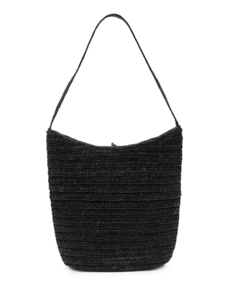The Row Gewebte Alma Schultertasche - Schwarz Schwarz