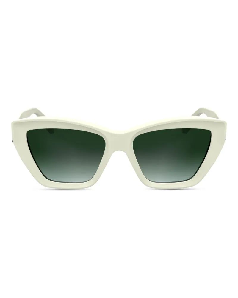 Karl Lagerfeld Sonnenbrille mit Logo-Print - Weiß Weiß