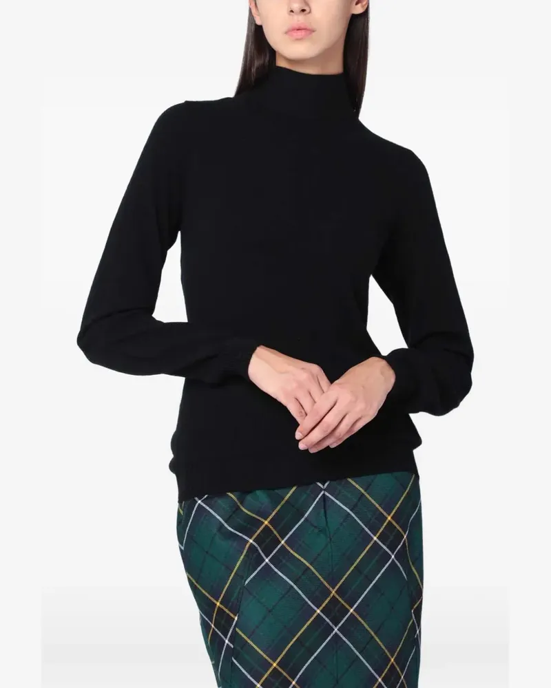 Moschino tie-back roll-neck sweater - Schwarz Schwarz