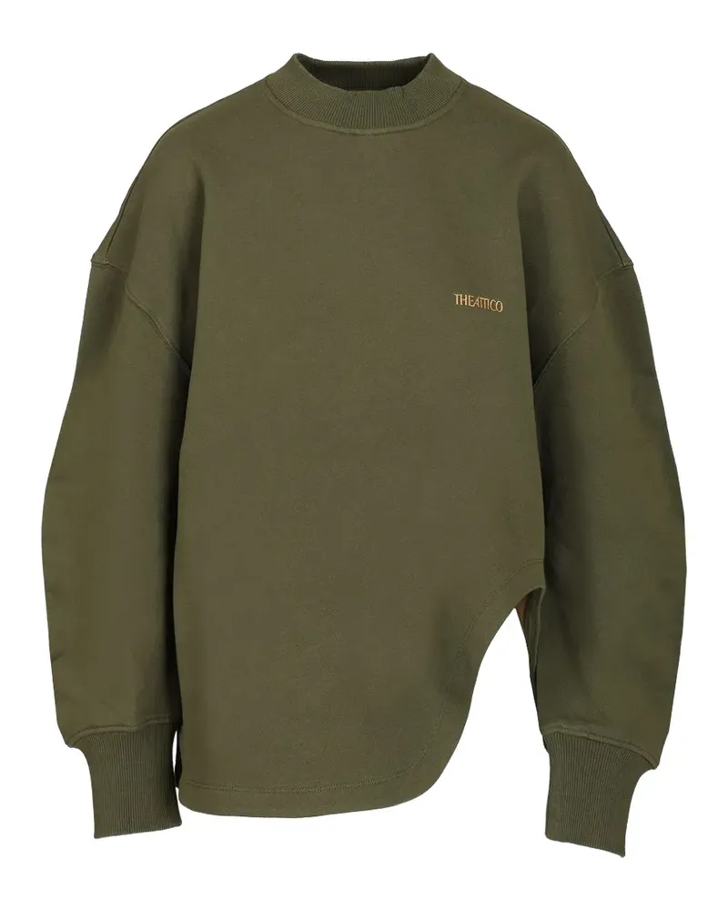 ATTICO logo-embroidered sweatshirt - Grün Grün