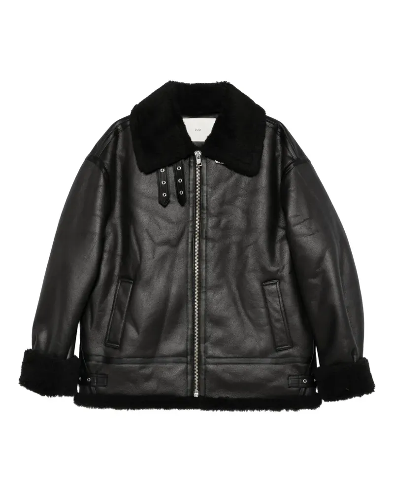 Dunst Jacke mit Shearling-Kragen - Schwarz Schwarz