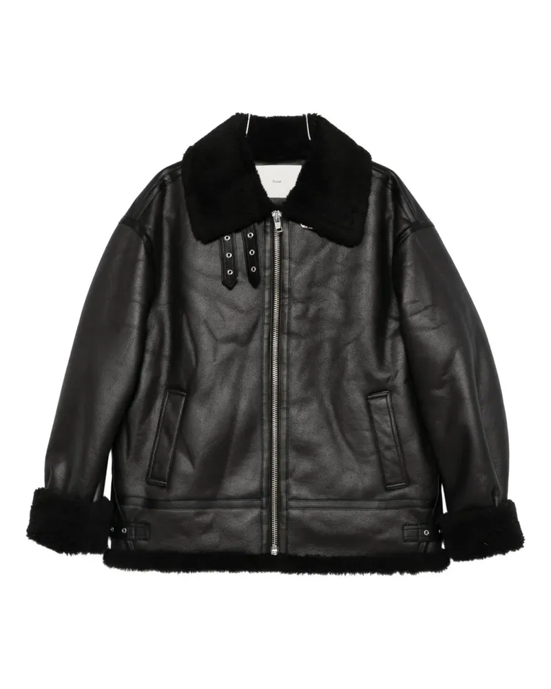 Dunst Jacke mit Shearling-Kragen - Schwarz Schwarz