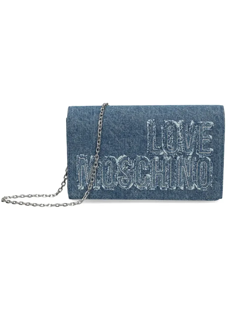 Moschino Umhängetasche mit Logo-Applikation - Blau Blau