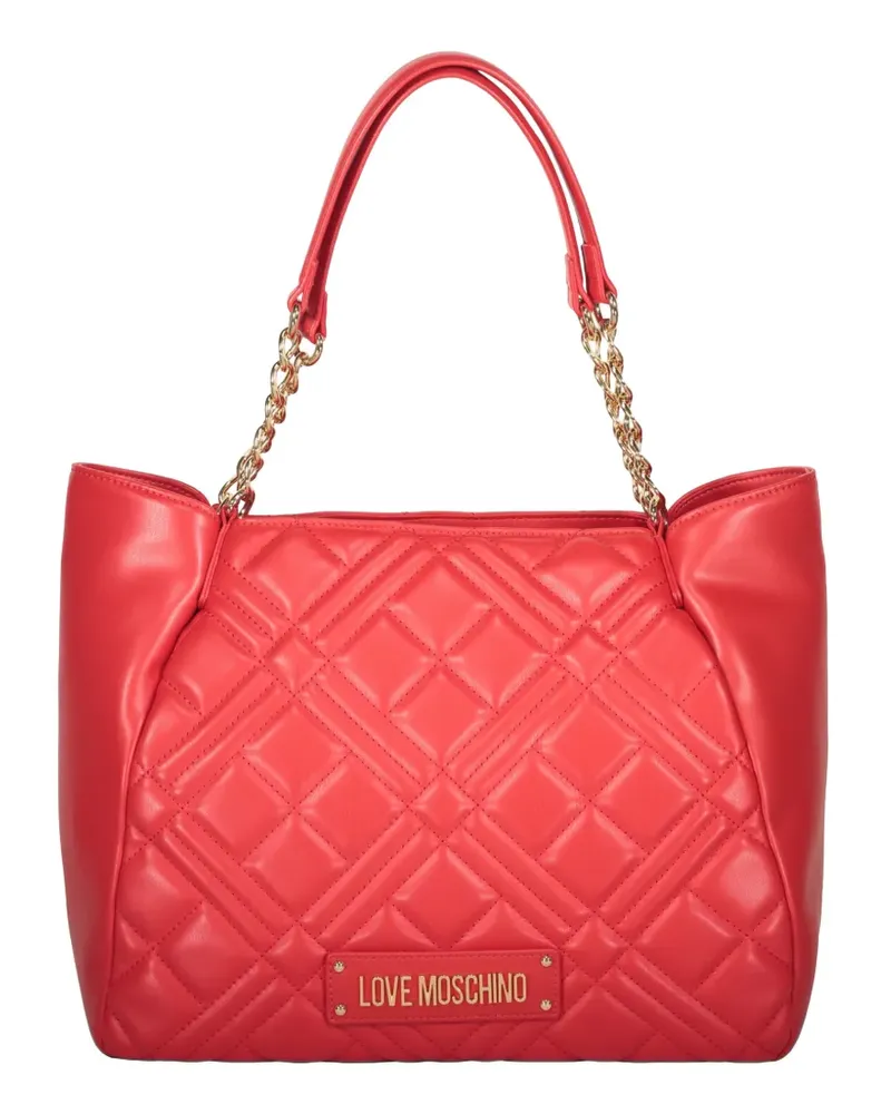 Moschino quilted chain tote bag - Rot Rot