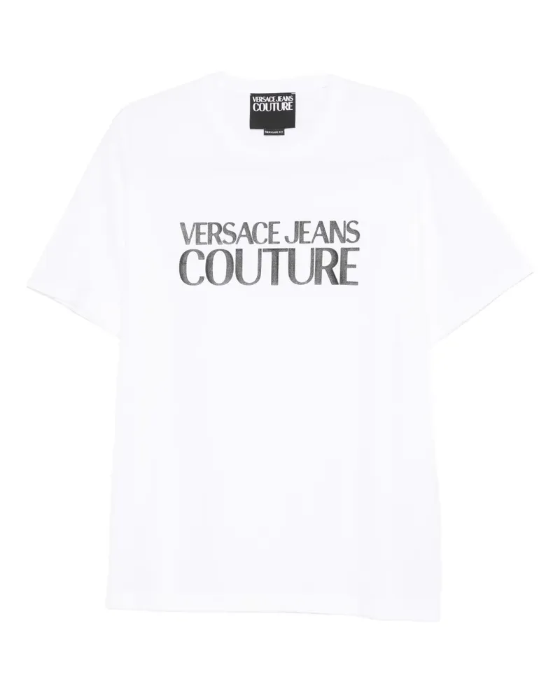 Versace Jeans T-Shirt mit Logo-Print - Weiß Weiß
