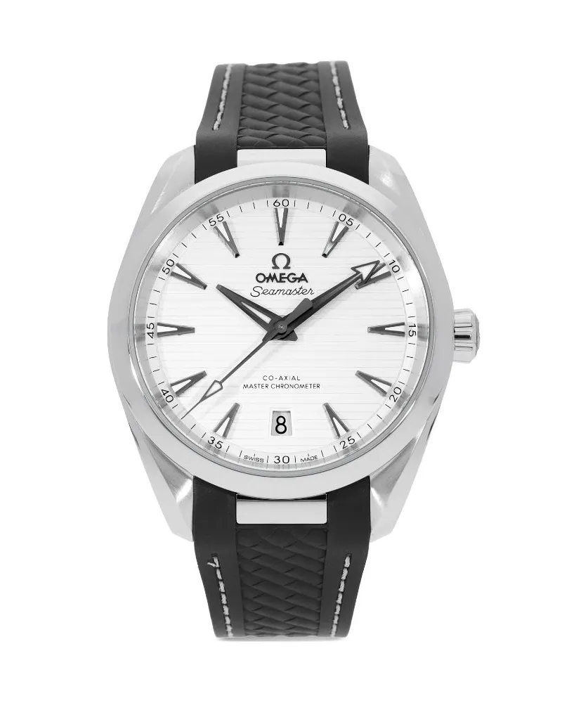 Omega 2024 Ungetragener Seamaster Aqua Terra 150m Co Axial Master Chronometer 38mm Silber