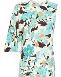 Stella McCartney Bluse mit Garten-Print Grün