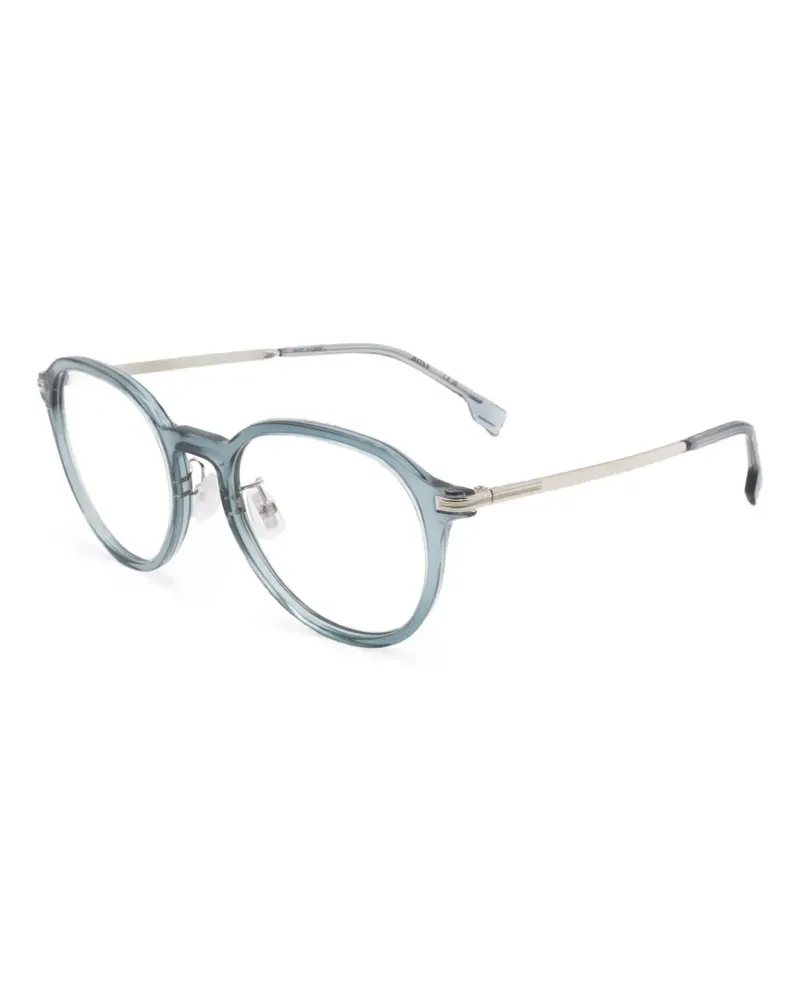 HUGO BOSS Brille mit rundem Gestell - Blau Blau