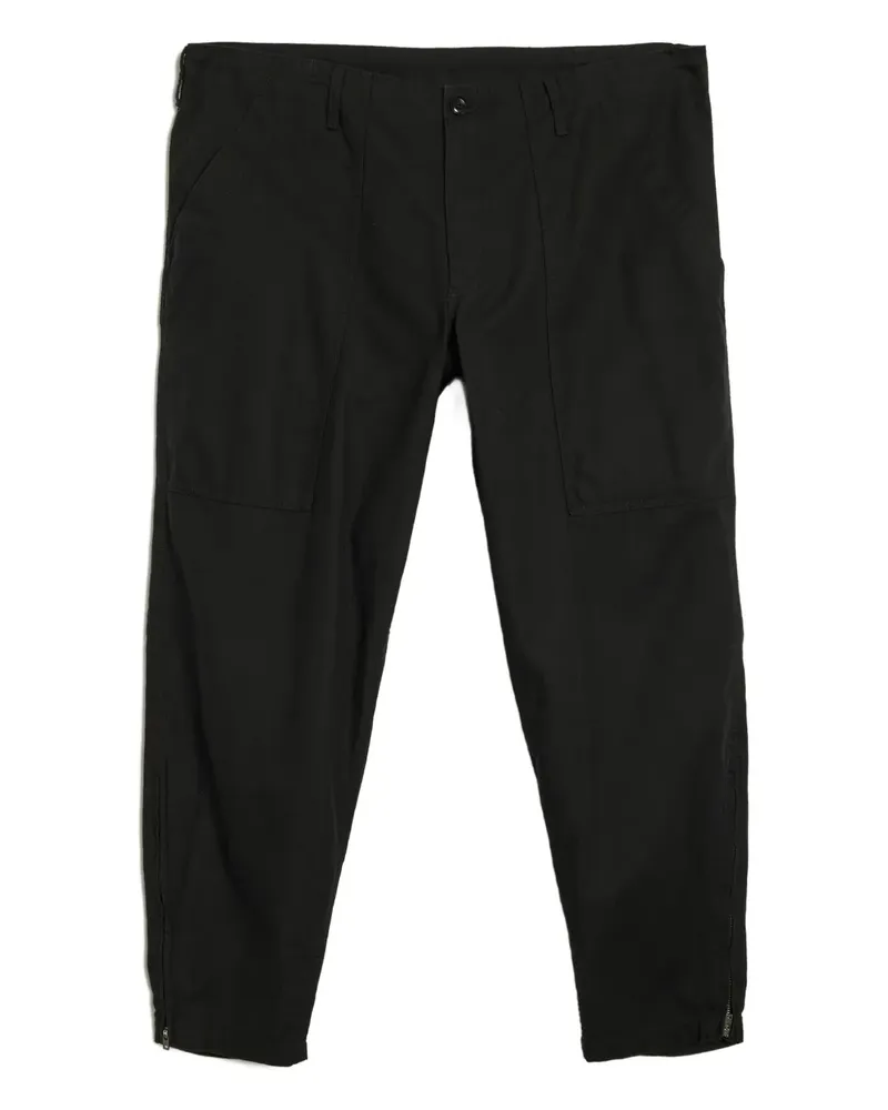 Yohji Yamamoto Hose mit Reißverschluss - Schwarz Schwarz