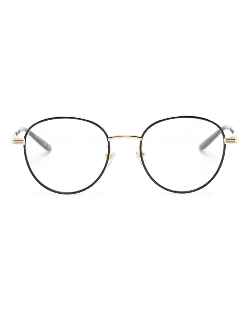 Gucci Brille mit rundem Gestell - Schwarz Schwarz
