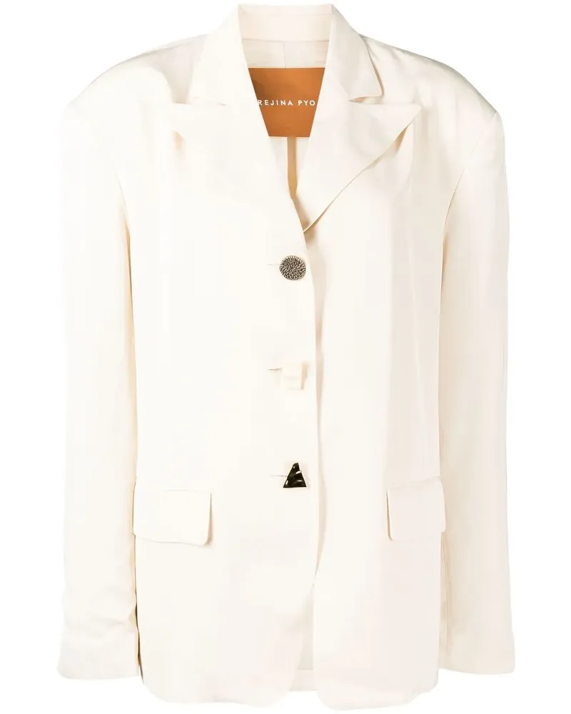 REJINA PYO Sloane Blazer - Weiß Weiß