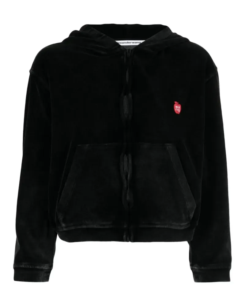 Alexander Wang zip-up hoodie - Schwarz Schwarz