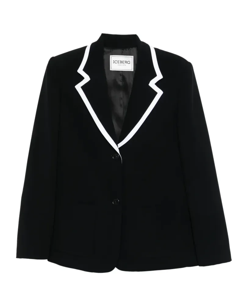Iceberg Einreihiges Sakko - Schwarz Schwarz
