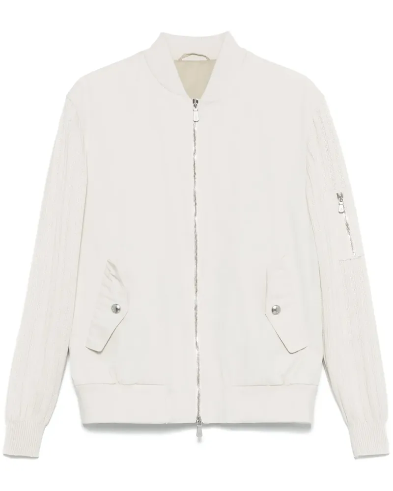 Eleventy Bomberjacke aus Gabardine - Nude Nude