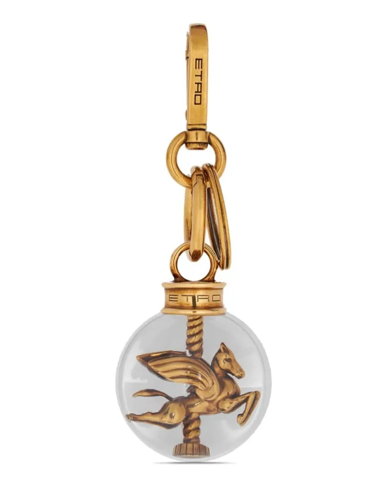 Etro Pegaso-Anhänger in Kugelform - Gold Gold