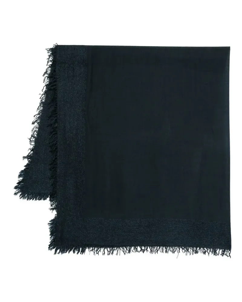 Faliero Sarti Schal mit Fransen - Blau Blau