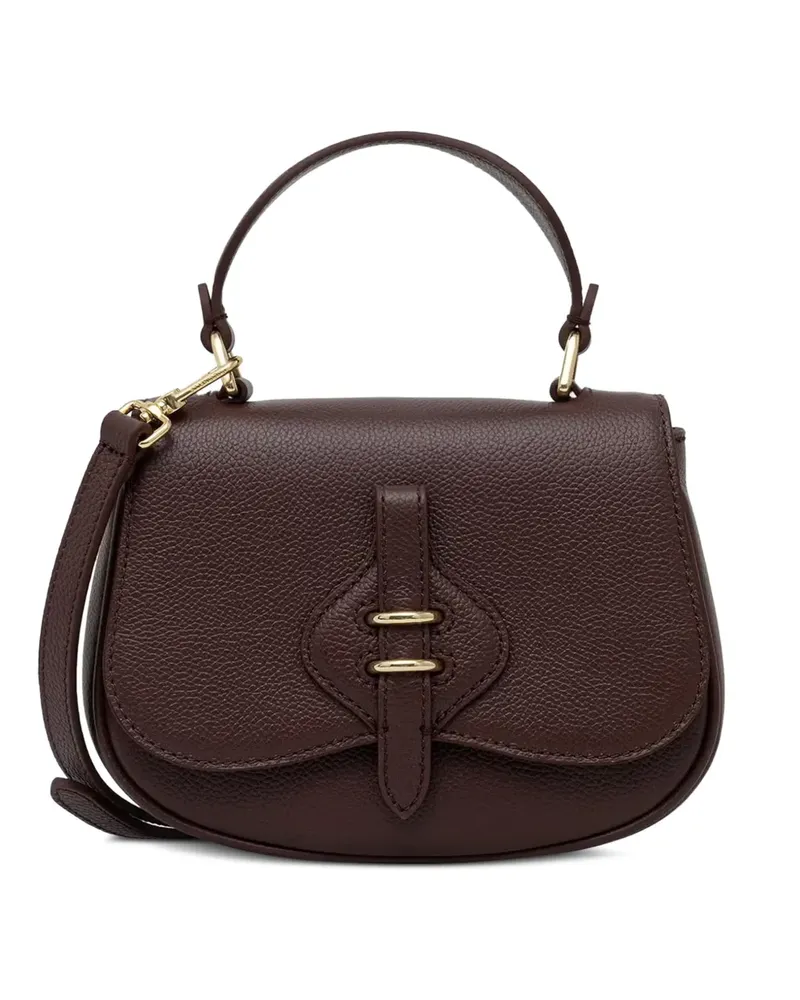 Coccinelle Mavery Mini-Tasche aus gekörntem Leder - Violett Violett