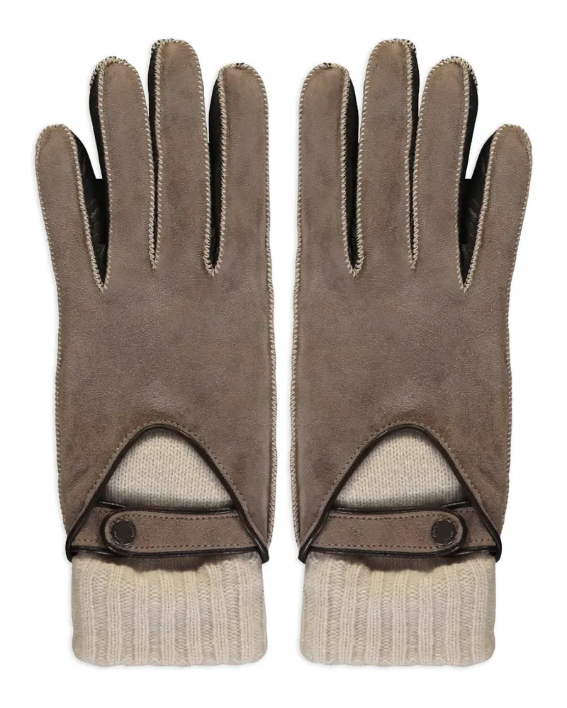 MOORER Handschuhe aus Wildleder - Braun Braun