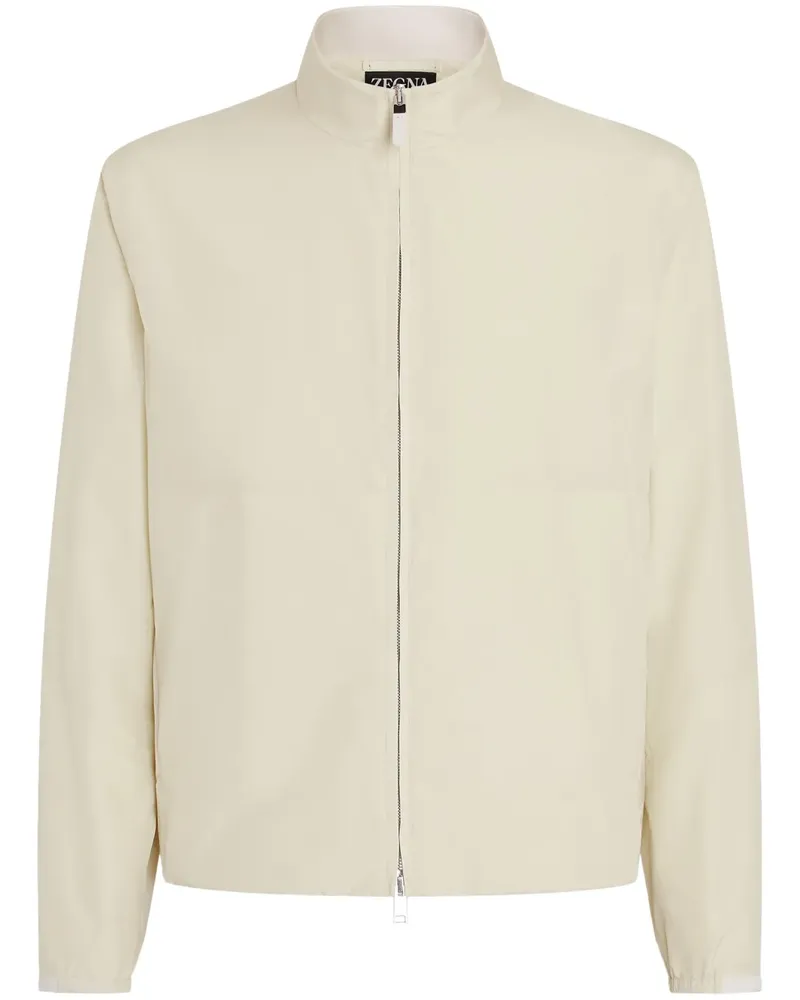 Ermenegildo Zegna Bomberjacke aus Seide - Nude Nude