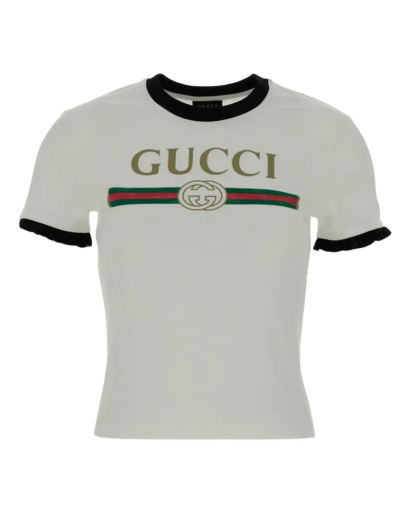 Gucci cotton jersey T-shirt with print - Weiß Weiß