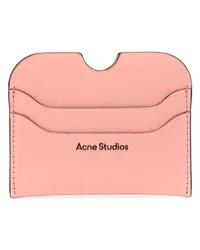 Acne Studios Kartenetui mit Logo-Prägung Rosa