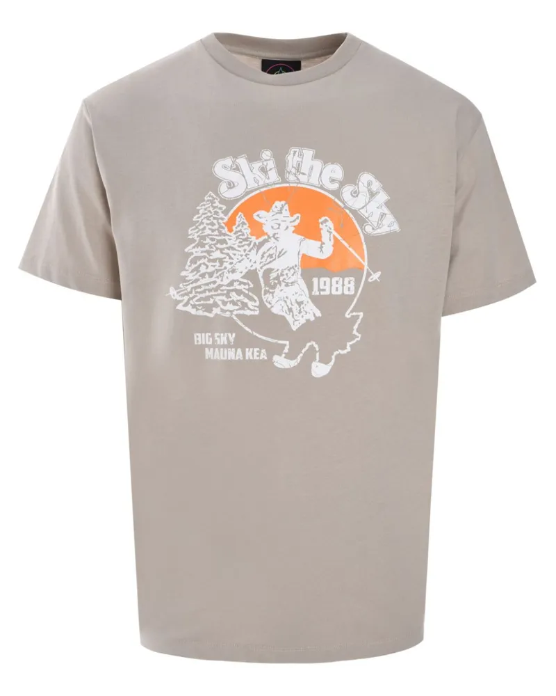 MAUNA KEA Ski the Sky T-Shirt - Nude Nude