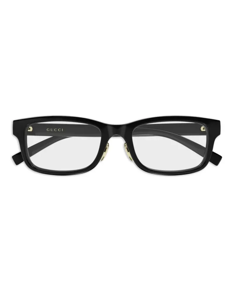 Gucci Brille mit eckigem Gestell - Schwarz Schwarz