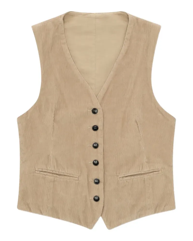 Fortela Demi single-breasted vest - Nude Nude