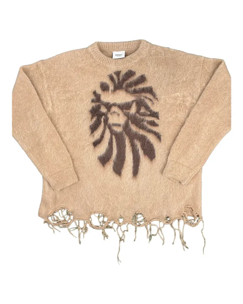 BAPE Pullover im Distressed-Look - Nude Nude