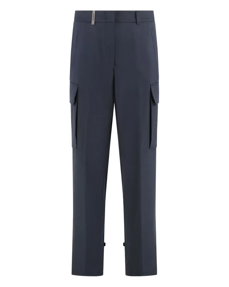 Peserico Hose mit Bügelfalten - Blau Blau