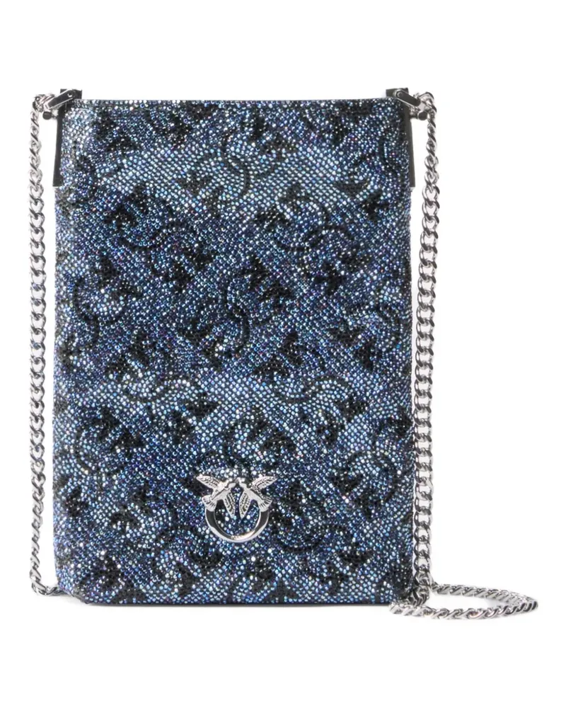 Pinko Smartphone-Hülle mit Kristallen - Blau Blau