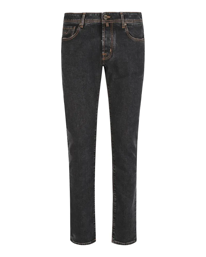 Jacob Cohën Bard Slim-Fit-Jeans - Schwarz Schwarz