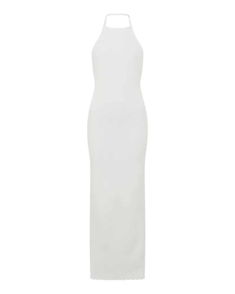 Jacquemus Tablier Midikleid - Weiß Weiß
