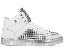 Mid-Top Sneakers - Weiß