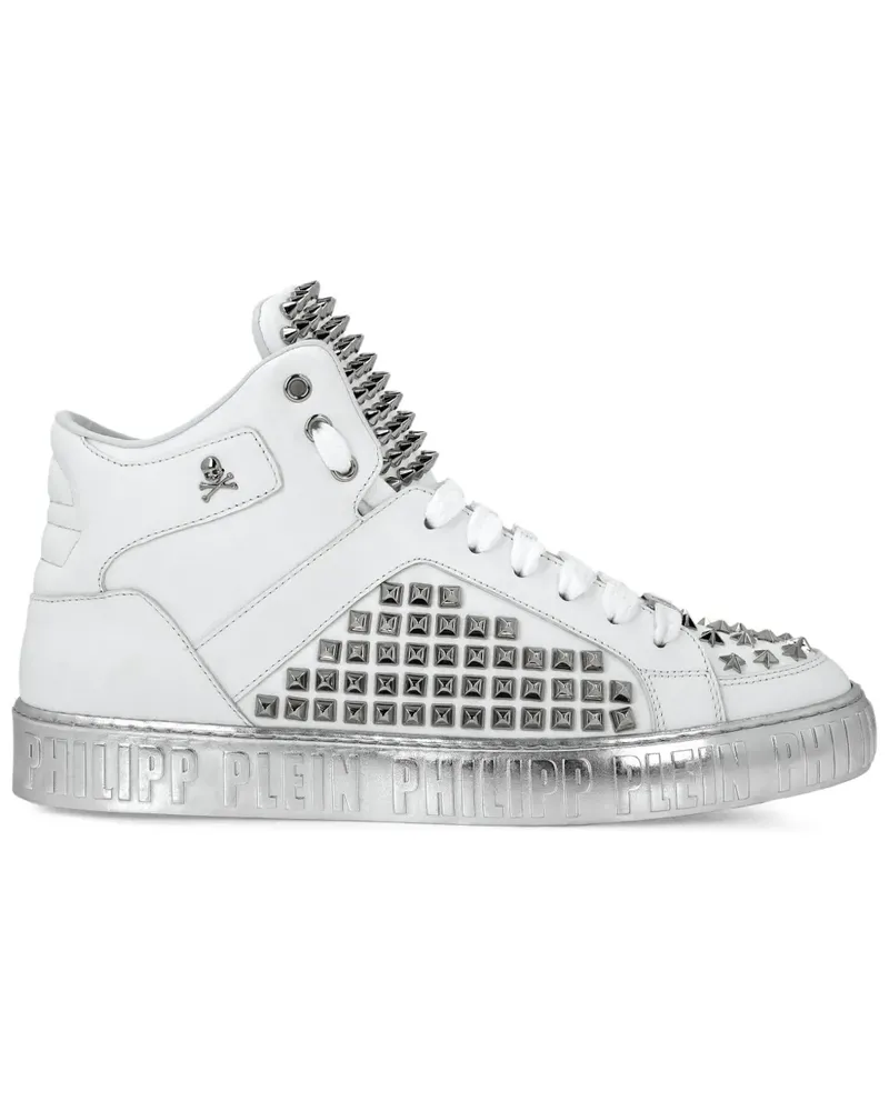 Philipp Plein Mid-Top Sneakers - Weiß Weiß
