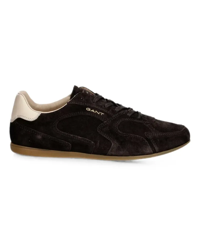 Gant Sneakers aus Wildleder mit Kontrastferse - Braun Braun