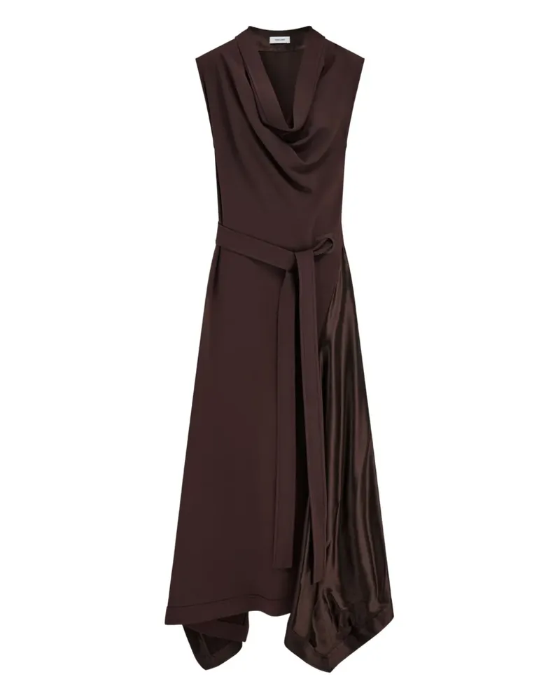 Ferragamo Kleid mit drapiertem Ausschnitt - Braun Braun