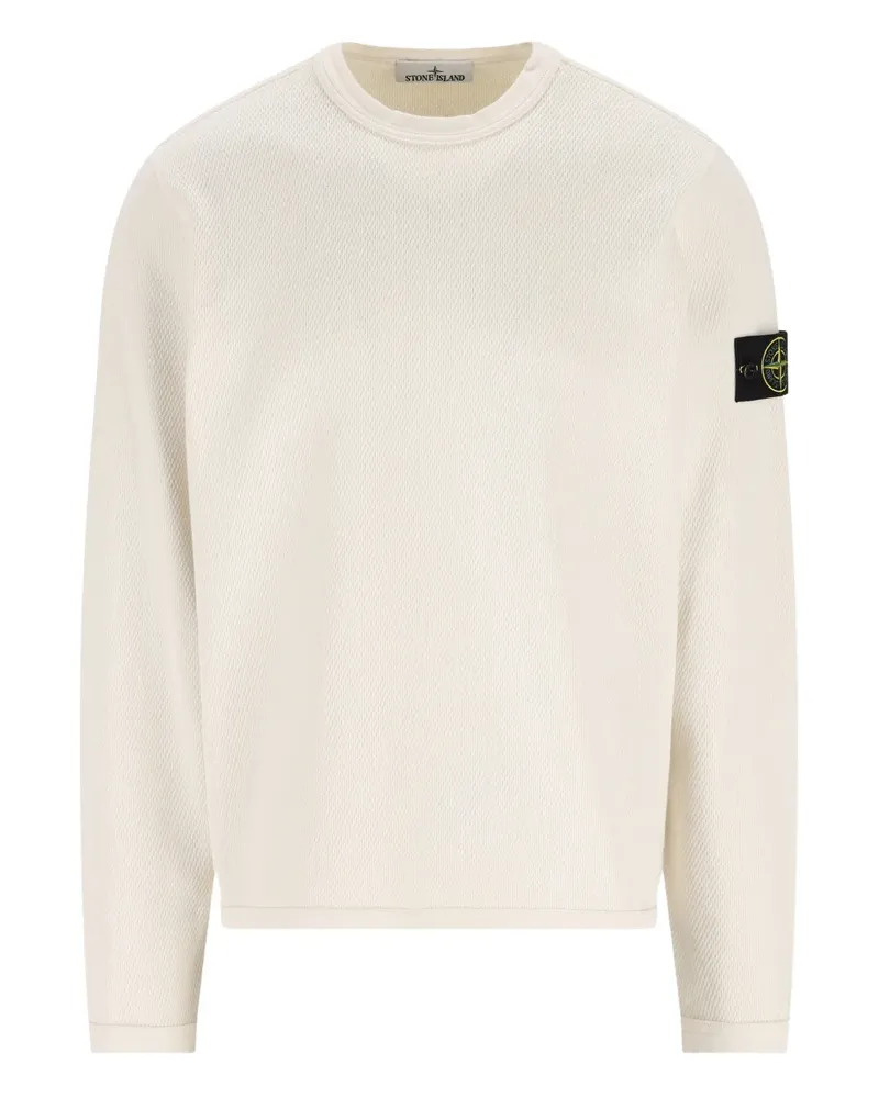 Stone Island waffle crew-neck sweater - Nude Nude