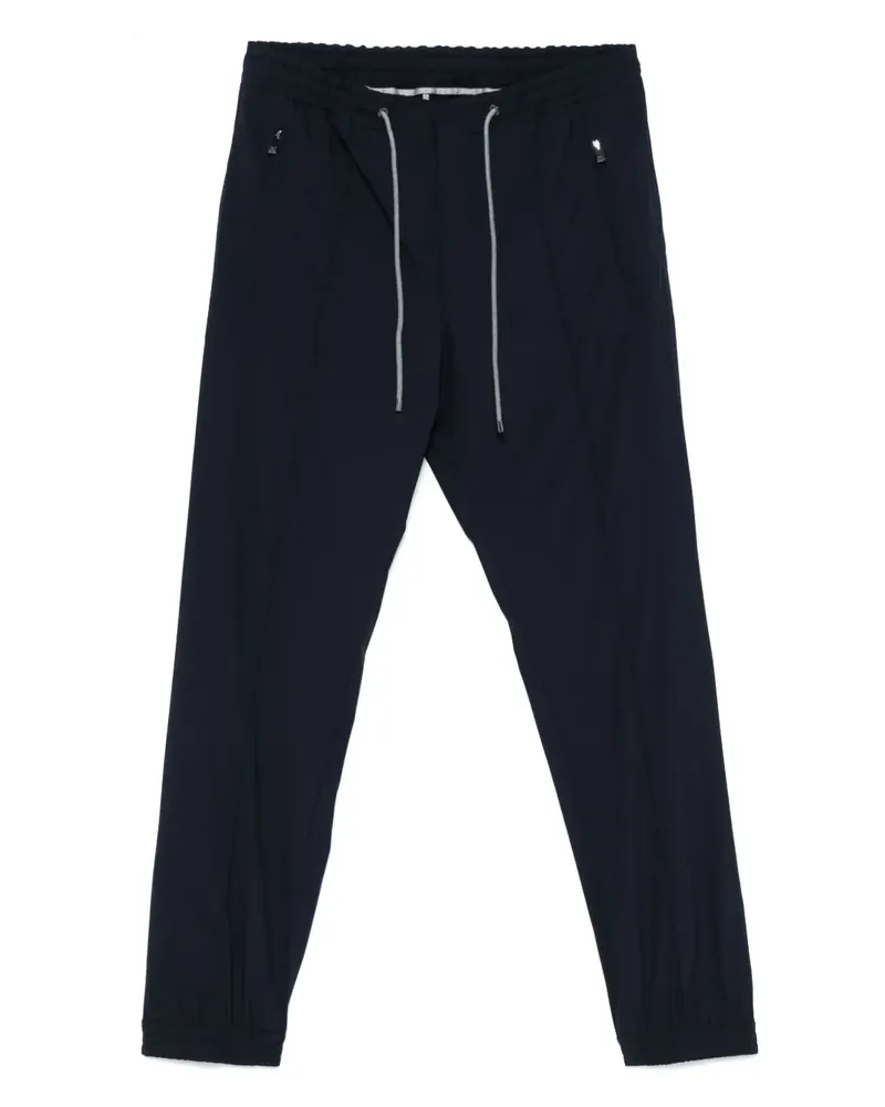 Corneliani Straight-Leg-Hose mit Kordelzug - Blau Blau
