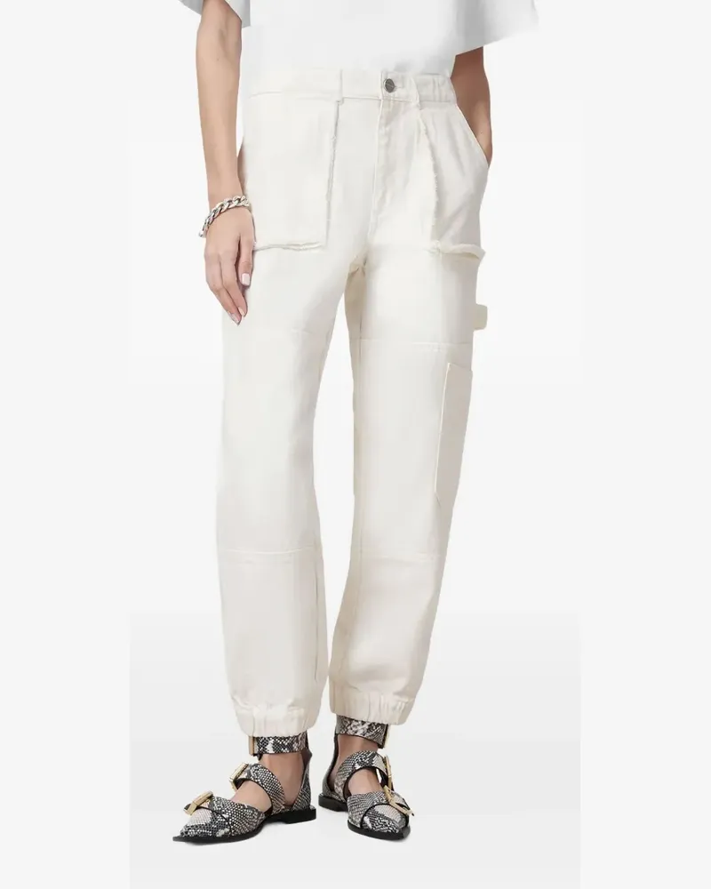 AllSaints Mila Jeans mit ausgefransten Kanten - Weiß Weiß