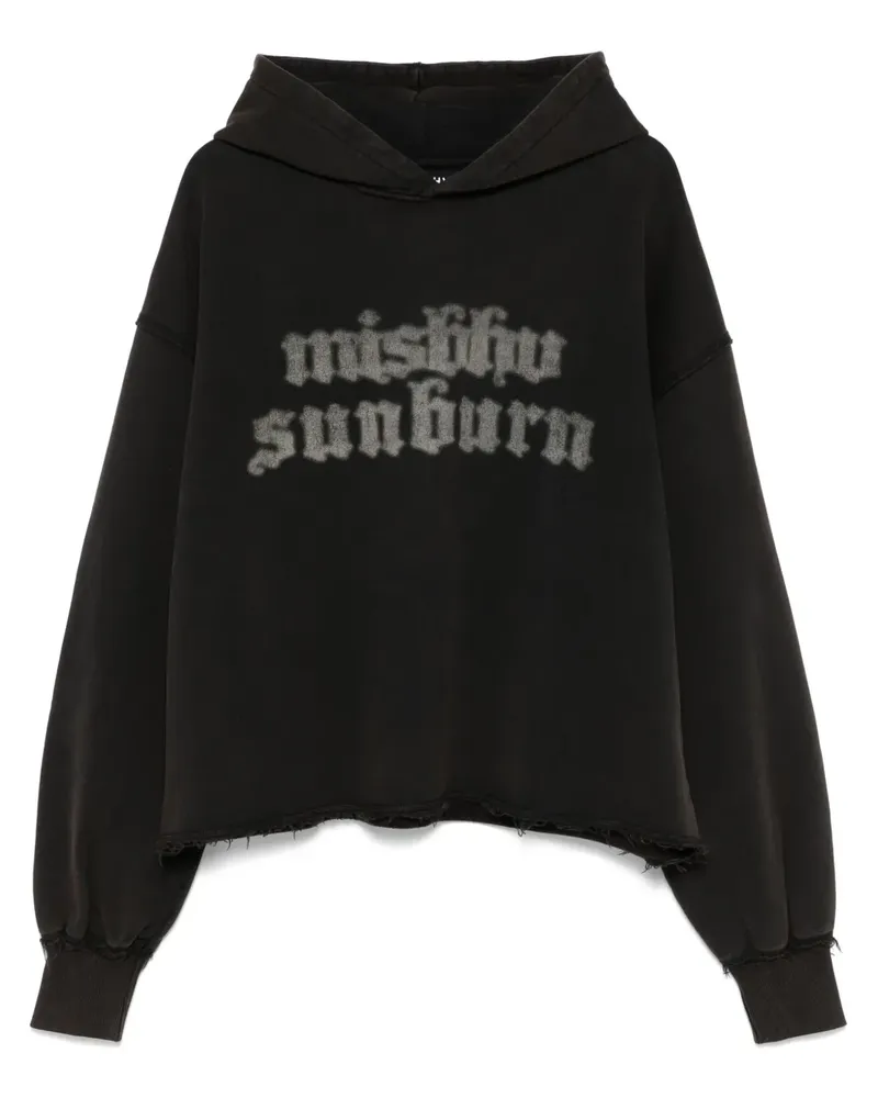 MISBHV Sunburn Cropped-Hoodie - Schwarz Schwarz