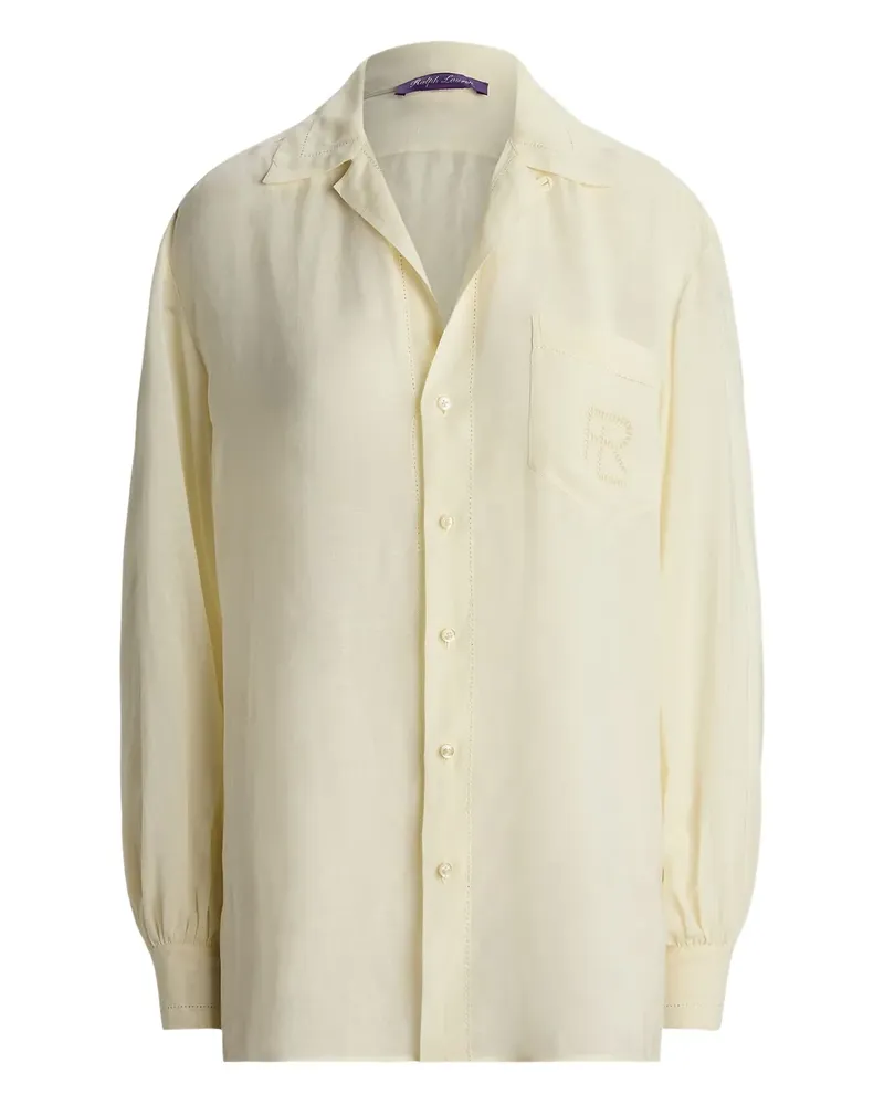Ralph Lauren embroidered-logo shirt - Nude Nude