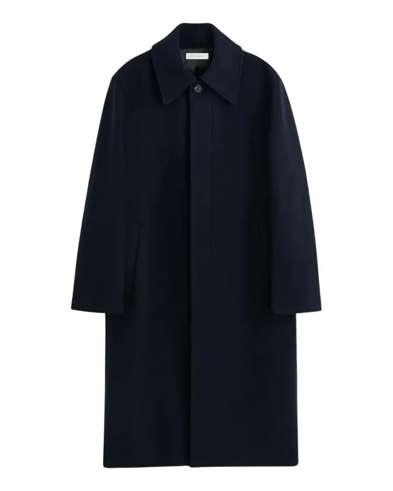 Sunflower concealed-front coat - Blau Blau