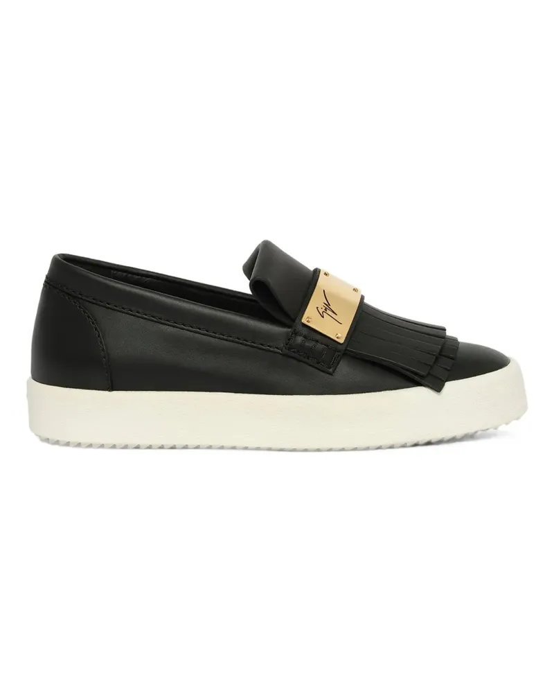 Giuseppe Zanotti Birel Vague Sneakers mit Fransen - Schwarz Schwarz